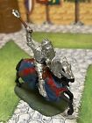 54mm Medieval Mounted Knight - Ornate Metal Soldier #9