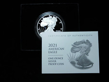 New Listing2021-W $1 Proof American Silver Eagle Type 2 in Box w/ COA