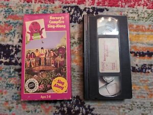 Barneys Campfire Sing-Along VHS 1990 Backyard Gang Award Winner Kids Fun Cartoon