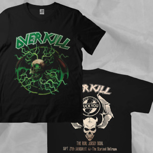 Overkill Band Garden State Vintage Black Double Sided T-Shirt