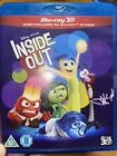 Inside Out Disney Pixar 3D Blu-ray Lot Collection - 3D Bluray Movies DVD