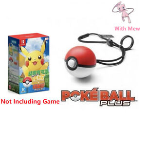 Nintendo Switch Poke Ball Plus Controller With Mew Let's Go! Pikachu Eevee