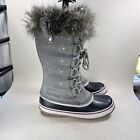 Sorel Joan Of Arctic Snow Boots Women's Size 9 Grey Black Insulated Waterproof
