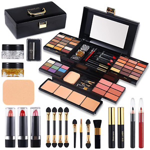Professional Makeup Kit for Women Girls Full Kit with Mirror 58 Colors All in On