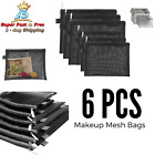 Zip Makeup Mesh Bags  Pencil Case Pouch Travel Toiletry Kit Cosmetic Storage Bag