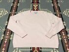 PURE Collection Cashmere Sweater Womens Size 8/10 Pink Rib Sleeves Scoop T73