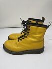 Doc Martens 1460 Boots - Yellow, Smooth Leather, Mens Size 5, Womens Size 6