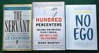 Lot of 3 New Leadership Books, No Ego by Cy Wakeman, The Servant, 100 Percenters