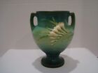 Roseville Freesia Double Handled Urn Vase Green 196-8