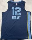 Ja Morant Autographed Signed Memphis Grizzlies Blue Nike Swingman Jersey BAS COA