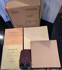 Vintage RARE Banks Pocket Braille Writer Model #6 With Two Books And Paper