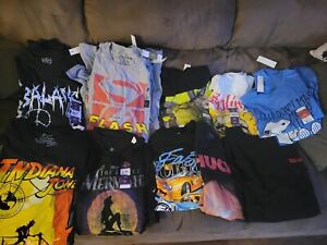 BRAND NEW LOT OF 26 MENS GRAPHIC TEE T SHIRTS WHOLESALE RESALE FLASH SNOOPY