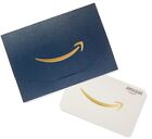 AMAZON GIFT CARD 150 100 50 25 NAVY AND GOLD MINI ENVELOPE HOLIDAYS MOM & DAD