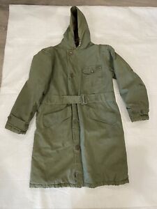 WWII USN Navy Deck Jacket Fur Lined Parka NAMED