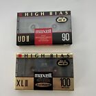New ListingNEW MAXELL UD II 90 & XL 100 Vintage Audio Cassette Blank Tapes SEALED High CrO2