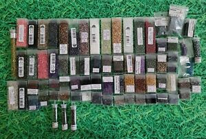 Huge Lot, 76 Tubes/Bags 11/0, 8/0, 15/0 Hex TOHO Glass Seed Beads, Mostly 11/0