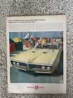 Yellow 1968 Pontiac Firebird Wide-Track Life Magazine Print Ad ~ 10.5 X 13.5