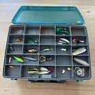 Vintage Plano Guide Series Fishing Tackle Box Full w/ Lures Baits Hooks Rigs