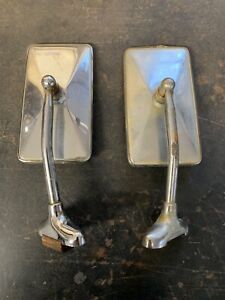 art deco vintage mirror 1930 1940 1950 clip on GM accessory Ford leadsled hotrod