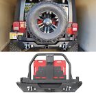 Rear Bumper & Tire Carrier Assembly w/Oil Drum Holder For Jeep Wrangler JK 07-18 (For: Jeep)