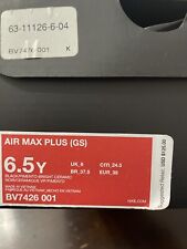 Rare Nike Air Max Plus Tn Gs Sunset Orange White Black Size 6.5y