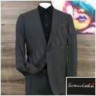 Samuelsohn Mens 2 Piece Suit Size 42R Wool Jacket Pants Gray Blazer Sport Coat
