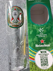 Limited Edition Heineken Champions League  pint glass . New and boxed