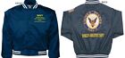USS VALLEY FORGE  LPH-8 *AMPHIBIOUS*EMBROIDERED SATIN JACKET OFFICIALLY LICENSED