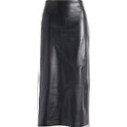 New TopShop Clean Faux leather midi skirt Size 8 US 12UK Slit