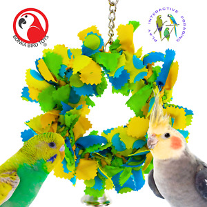 Bonka Bird Toys 810 Small Bowtie Ring Snuggle Hide Swing Parrot Cage Toy Budgie