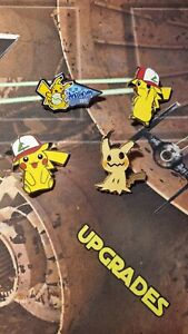 Pokemon Pikachu 2017 Pin Set of 4 ! Nintendo Ash Pikachu Offical Pins Anaheim