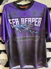 Sea Reaper Zerdox Purple Jersey Fishing Short Sleeve Shirt Jersey Mens Size- M