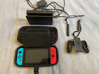 Nintendo Switch Neon Red and Neon Blue Joy-Con Console — USED WITH CARRY CASE