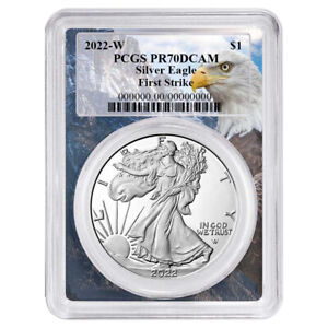 2022-W Proof $1 American Silver Eagle PCGS PR70DCAM FS Eagle Frame