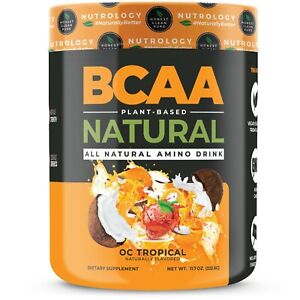 BCAA Natural-Non-GMO-Plant-Sourced Amino Acid Drink - OC Tropical (30 Servings)