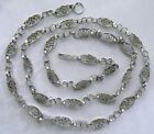 VINTAGE MEXICO STERLING NECKLACE, 28 INCHES, by EHC