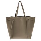 Auth CELINE Cabas Phantom Small With Belt 189023TNI.18TP Taupe (Gray Beige) -