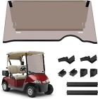 10L0L Tinted Golf Cart Windshield for EZGO RXV 2008-up, Folding Down Windscreen