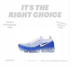 Nike Air VaporMax Flyknit 2 Men's Blue and White Sneakers