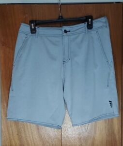 Adidas Men’s Athletic Golf Shorts Size 34 Gray Logo Lightweight Casual