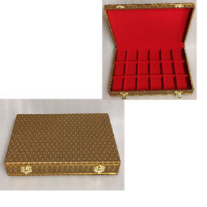 Slot Thai Amulet Box & Jewellery Box 18 Slot 8x11x2 inches
