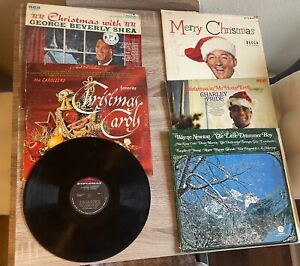 New ListingChristmas Vintage Vinyl Record lot Charley Pride, Bing Crosby, George Beverly...