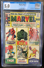 Marvel Tales #1 (1964) CGC 5.0, Spiderman/Hulk/Thor/Iron-Man Origin Stories!