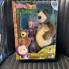 Masha and the Bear Jada Toys, Masha Plush Set with Bear and Doll Toys for Kids,