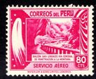 Peru 1938 MNH Mountain Roadway. 80c Red. SG737