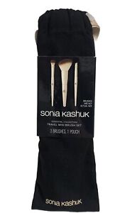 Sonia Kashuk Explore Collection Travel Mini Brush Set with Pouch - 3pc
