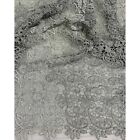 Silver Paisley Floral - Schiffli Lace Fabric