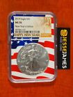 2019 $1 AMERICAN SILVER EAGLE NGC MS70 HAPPY NEW YEAR EDITION FLAG CORE HOLDER