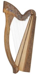 Roosebeck 29-String Minstrel Harp w/ Chelby Levers - Walnut