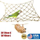 Pet Parrot Bird Climbing Rope Net Jungle Ladder Cockatiel Cage Play Toy 2Size